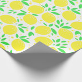 Papier Cadeau Yellow Lemons Wrapping Paper (Coin)