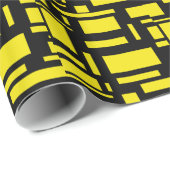 Papier Cadeau Yellow Maze (Coin rond)