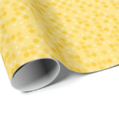 Papier Cadeau Yellow Polka Dots (Coin rond)