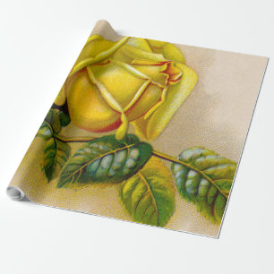 Papier Cadeau Yellow Rose Artwork