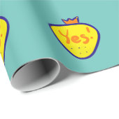 Papier Cadeau Yellow strawberry (Coin rond)