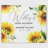 Papier Cadeau Yellow sunflower floral vibrant spring bouquet (Plat)