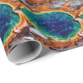 Papier Cadeau Yellowstone Wyoming (Coin rond)