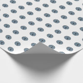 Papier Cadeau Yeux à points bleu d'Halloween (Coin)