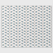 Papier Cadeau yeux bleus (Plat)