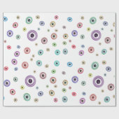 Papier Cadeau Yeux colorés (Plat)
