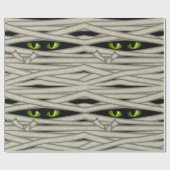 Papier Cadeau Yeux de maman Halloween Green ID685 (Plat)