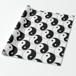 Papier Cadeau Yin et symbole philosophique de motivation de Yang