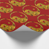 Papier Cadeau Yin & Yang - or (Coin)