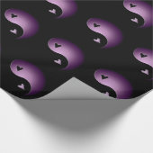 Papier Cadeau yin yang - violet (Coin)