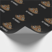 Papier Cadeau Yo Popeople Funny Poop Pun Dark BG (Coin)