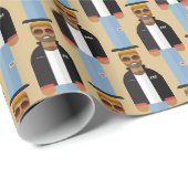 Papier Cadeau Yog – Pop Icon Pattern Wrapping Paper (Coin rond)