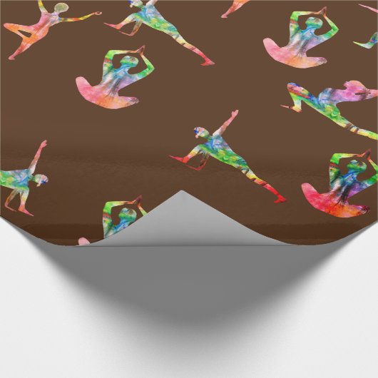 Papier Cadeau Yoga Art coloré (Coin)