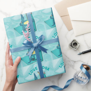 Papier Cadeau Yoga d'oiseau Poing