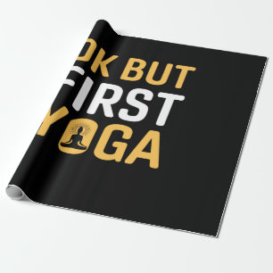 Papier Cadeau Yoga Lover Ok Mais Premier Yoga