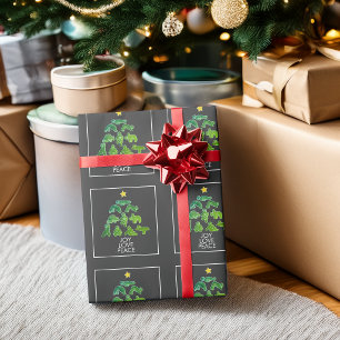 Papier Cadeau Yoga Pain d'épice Fêtes de Noël
