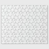 Papier Cadeau Yoga pose motif (Plat)