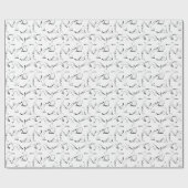 Papier Cadeau Yoga pose motif (Plat)