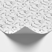 Papier Cadeau Yoga pose motif (Coin)