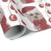 Papier Cadeau Yorkie (Coin rond)