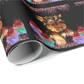 Papier Cadeau Yorkie Poo (Coin rond)