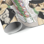 Papier Cadeau Yorkie Poo (Coin rond)