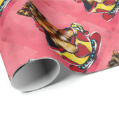 Papier Cadeau Yorkie Poo (Coin rond)