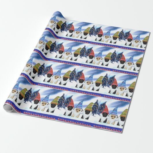 PAPIER CADEAU YORKIE POO (Déroulé)