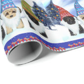 PAPIER CADEAU YORKIE POO (Coin rond)