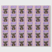 Papier Cadeau Yorkie Poo (Plat)