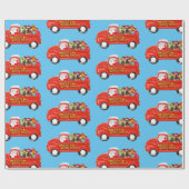 Papier Cadeau Yorkshire Terrier Chien de livraison de Noël Camio (Plat)