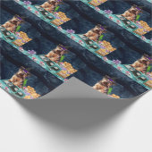 Papier Cadeau Yorkshire Terrier Chien Halloween Camion Effrayant (Coin)