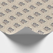 Papier Cadeau Yorkshire Terrier Puppy Peinture Chien original (Coin)