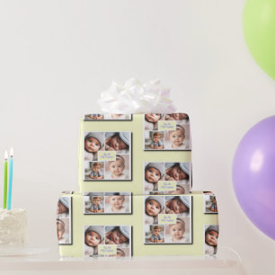 Papier Cadeau You Are My Everything Photo Collage sur Yellow