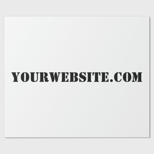 Papier Cadeau YourWebSite.com (Plat)