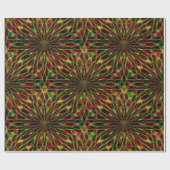 Papier Cadeau Yule fleurs.... (Plat)