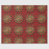 Papier Cadeau Yule Mandala (Plat)