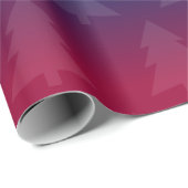 Papier Cadeau Yuletide Fierté Arbre de Noël Arc-en-ciel (Coin rond)