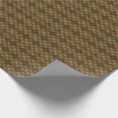 Papier Cadeau Yuletide Opulence : Threads dorés de Noël (Coin)