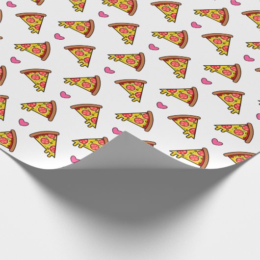 Papier Cadeau Yummy Pizza Slices Motif (Coin)