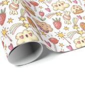 Papier Cadeau Yummy Traitements et Motif Rainbows (Coin rond)