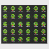 Papier Cadeau Yup pea Funny Yuppie Veggie Pea Pun Dark BG (Plat)