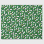 Papier Cadeau Zantedeschias blancs (Plat)