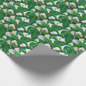 Papier Cadeau Zantedeschias blancs (Coin)