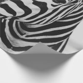 PAPIER CADEAU ZEBRA NOIR ET BLANC (Coin)