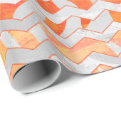Papier Cadeau Zebra Orange and White Print (Coin rond)