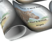 Papier Cadeau Zebra Portrait, Amboseli : l'Esprit de la Savanna (Coin rond)