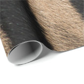 PAPIER CADEAU ZEBRA POSTER DE ANIMAL STRIPE (Coin rond)