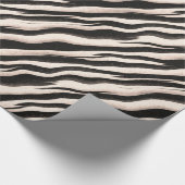 Papier Cadeau Zebra raye une texture transparente + vos idées (Coin)