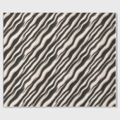Papier Cadeau Zebra raye une texture transparente + vos idées (Plat)